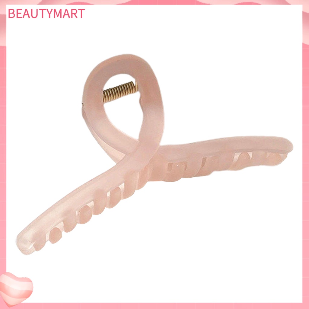 Kẹp Tóc Càng Cua Rỗng Co Giãn Tốt Cố Định Tóc Màu Sắc Ngọt Ngào Cho Nữ