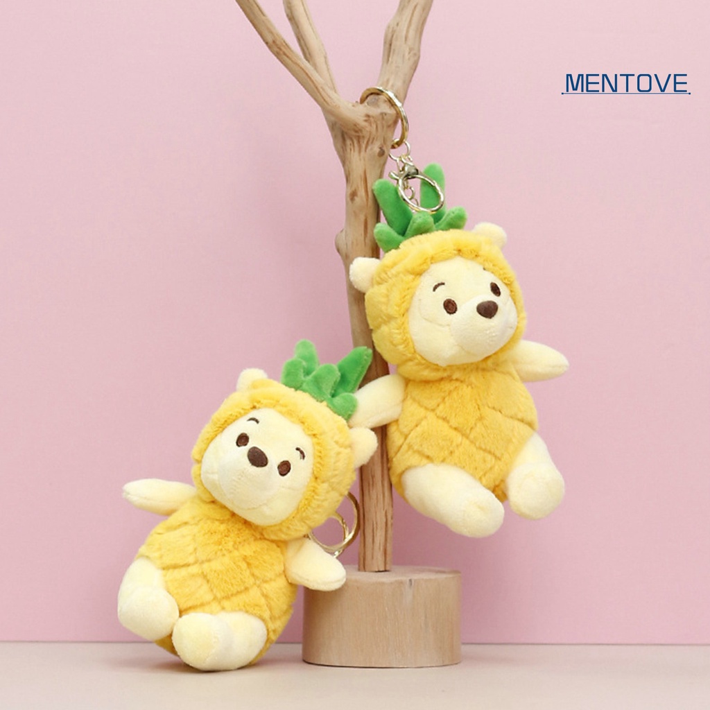 [MT] Móc Khóa Đồ Chơi Gấu / Quả Dứa / Gấu Bông Mini Kết Cấu Mềm Mại Thoải Mái Chống Mài Mòn Đa Năng