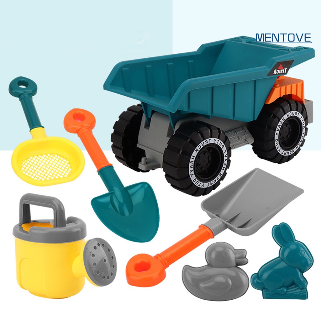 Bộ 8 Món Đồ Chơi Xe Công Trường Bằng Nhựa ABS Vui Nhộn Cho Bé