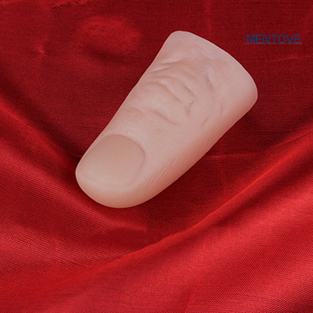 Bộ Ngón Tay Cái Bằng Nhựa Và Lụa Màu Đỏ Dùng Làm Đạo Cụ Ảo Thuật