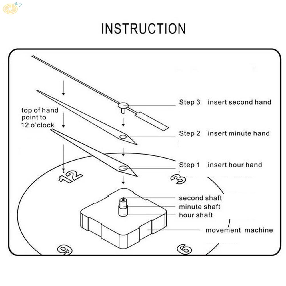 【VARSTR】Quartz Movement 17/20/23/28/31mm Shaft Accessories DIY Wall Clock Mechanism