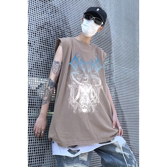 Áo Thun Sát Nách Thể Thao Phong Cách Đường Phố Thời Trang Mùa Hè Cho Nam