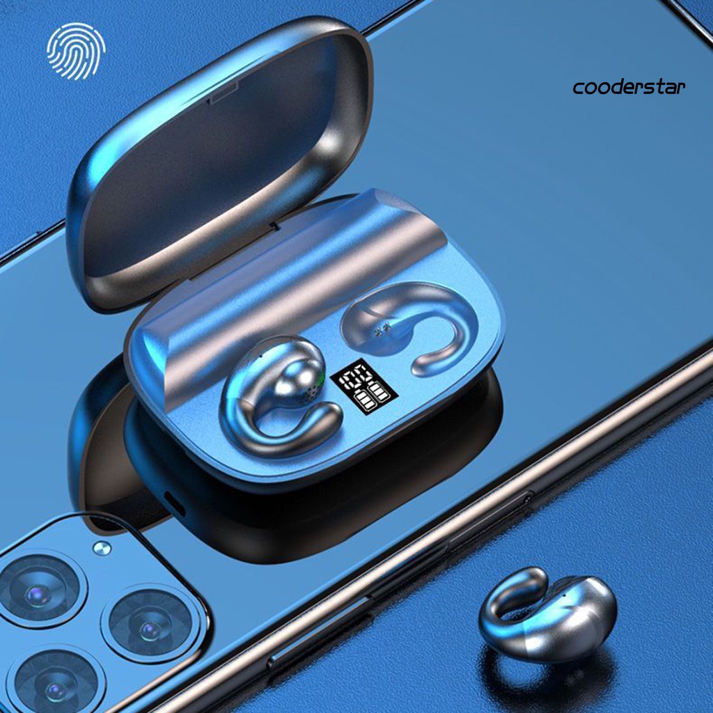 (COOD) 1 Bộ Tai Nghe Thể Thao Nhét Tai Không Dây Bluetooth Màn Hình Kỹ Thuật Số Cảm Ứng