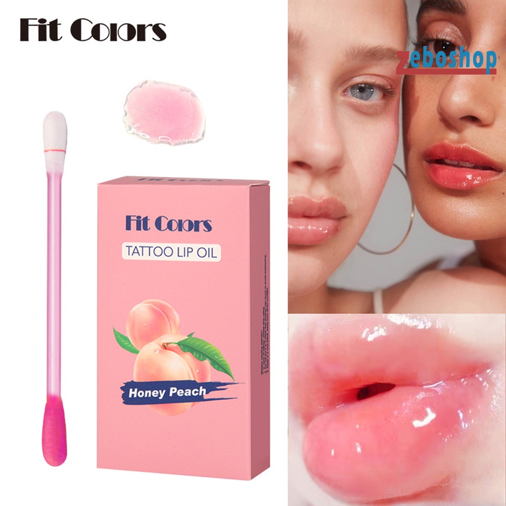 Zeboshop 1 Hộp Son Bóng Dạng Lỏng Kết Cấu Mịn Màng Không Dầu Làm Mờ Đường Viền Môi Nuôi Dưỡng Làm Đẹp Hiệu Ứng Gương Trang Điểm