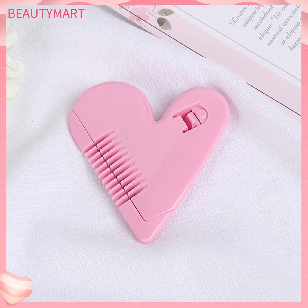 Lược Cắt Tóc ABS Hình Trái Tim Màu Trơn Sáng Tạo