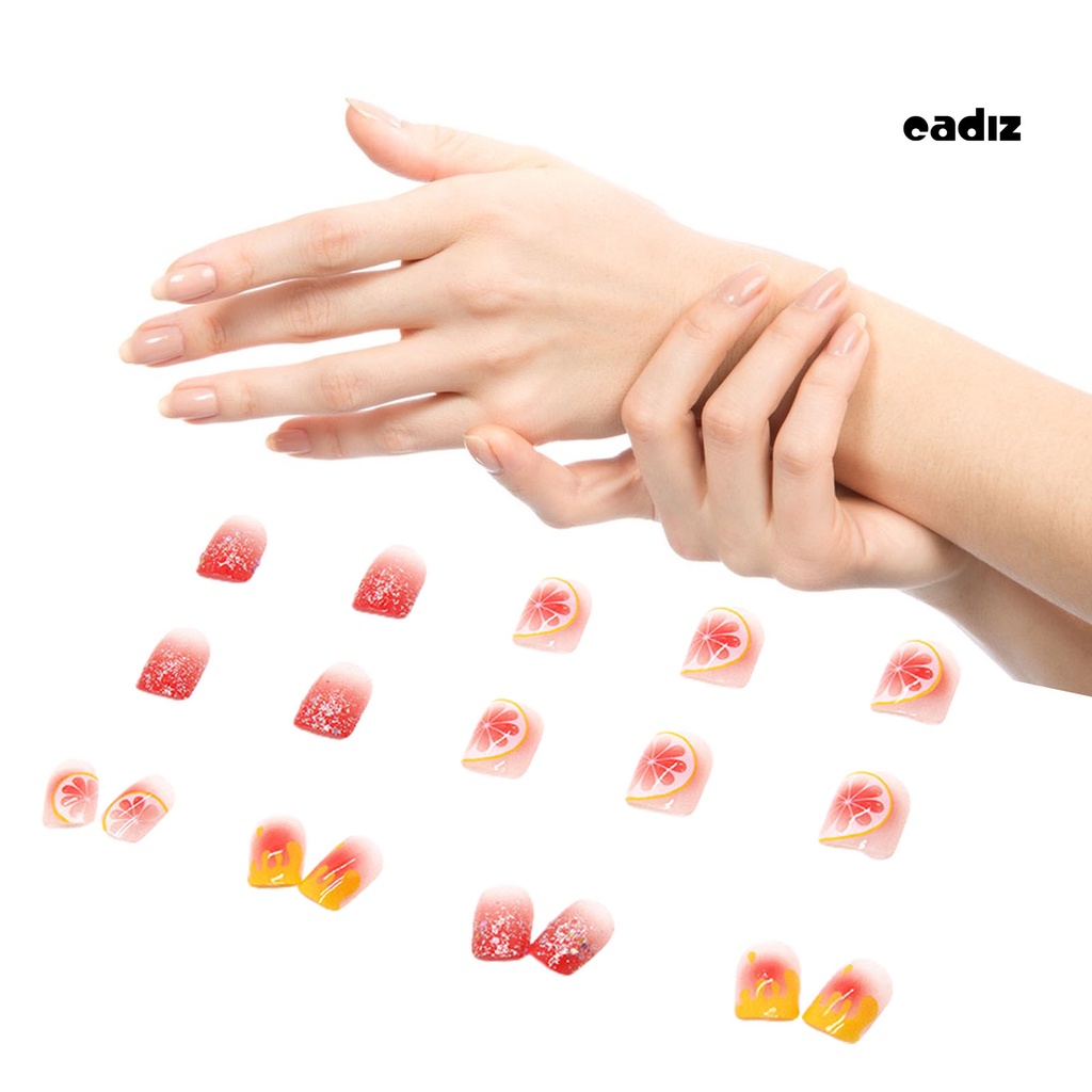 1 Bộ Móng Tay Giả Che Phủ Toàn Diện Chống Phai Màu Có Thể Tháo Rời Cho Salon