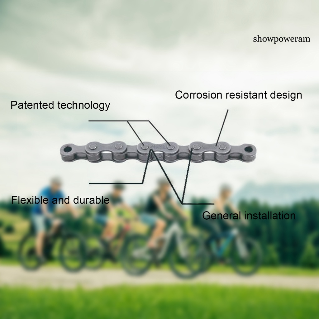 Dây Xích Đơn Bằng Thép Carbon Chống Mòn Chống Ăn Mòn Cho Xe Đạp MTB