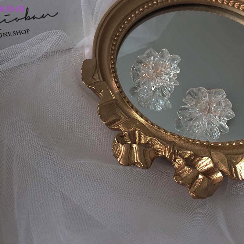 1 Đôi Bông Tai Hình Hoa Bằng Resin Thời Trang Dành Cho Nữ Mới