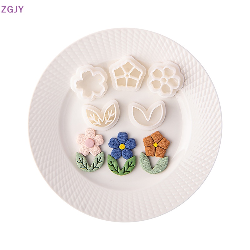 Khuôn Làm Bông Tai Bằng Đất Sét Polymer Hình Hoa Sen Phong Cách Bohemian Mới