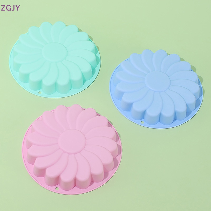 Khuôn Silicon Hình Hoa Hướng Dương Tròn Làm Bánh Mới