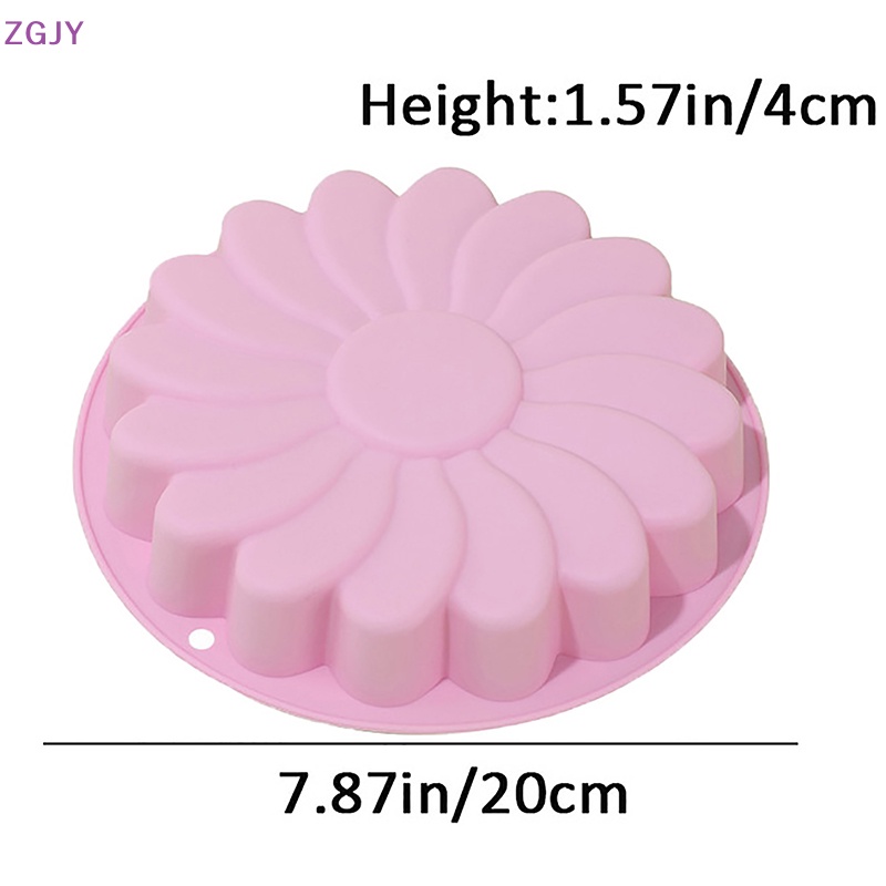 Khuôn Silicon Hình Hoa Hướng Dương Tròn Làm Bánh Mới