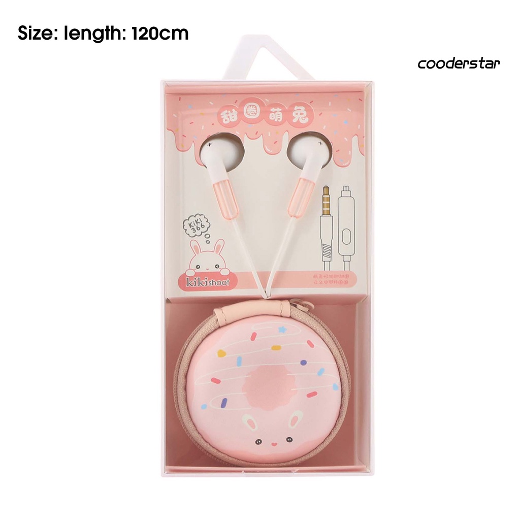 Tai Nghe Có Dây Âm Thanh Nổi Kiểu Hoạt Hình Mega Bass Cổng 3.5mm Kèm Mic