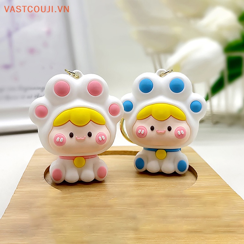 Móc Khóa Hình Mèo VASTJI Dễ Thương