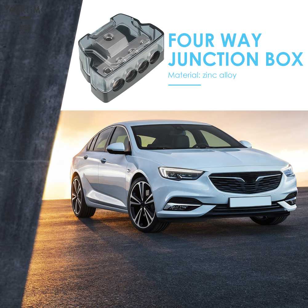 Khối Phân Phối Nguồn 4 Chiều 0GA Vào Tới 4GA Cho Âm Thanh Stereo Trên Xe Hơi