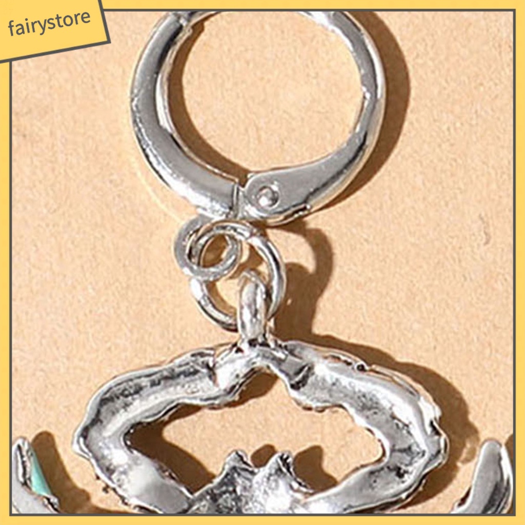 1 Đôi Bông Tai Hình Con Cua Bằng Kim Loại Bóng Đẹp Mắt Dành Cho Nữ