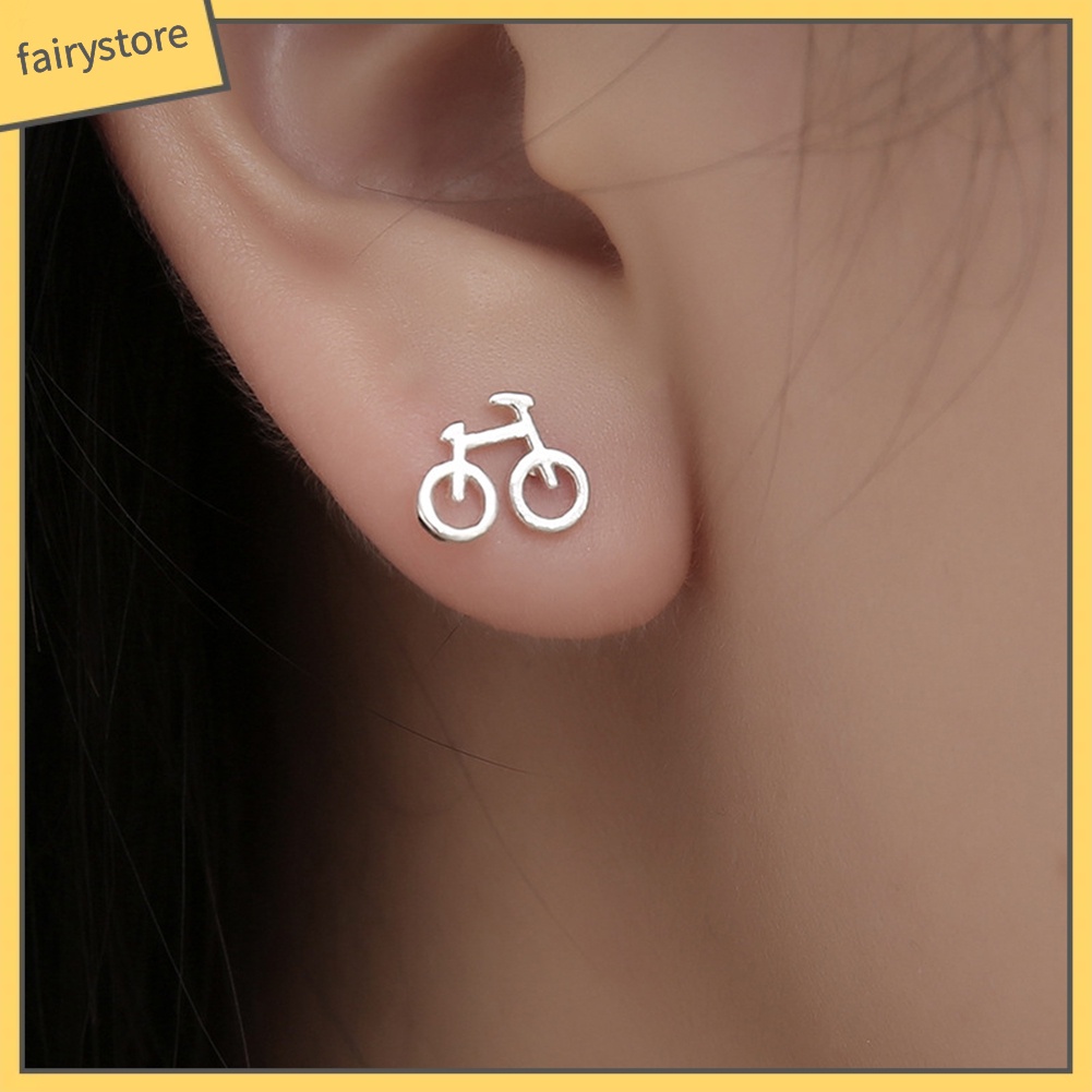 Bông Tai Hình Chiếc Xe Đạp Mini Dễ Thương Thời Trang Cho Nữ