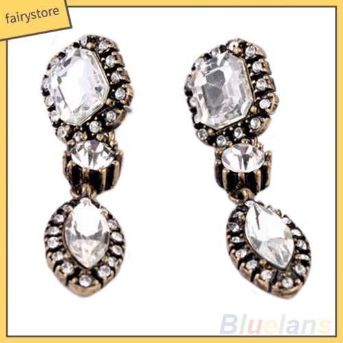 Bông Tai Tròn Đính Đá Thời Trang Dành Cho Nữ