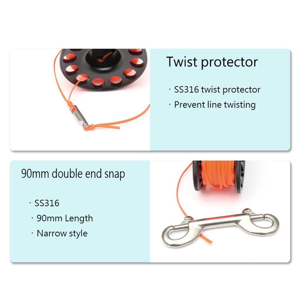 Cuộn Dây Lặn Hai Đầu Có Móc Chuyên Dụng