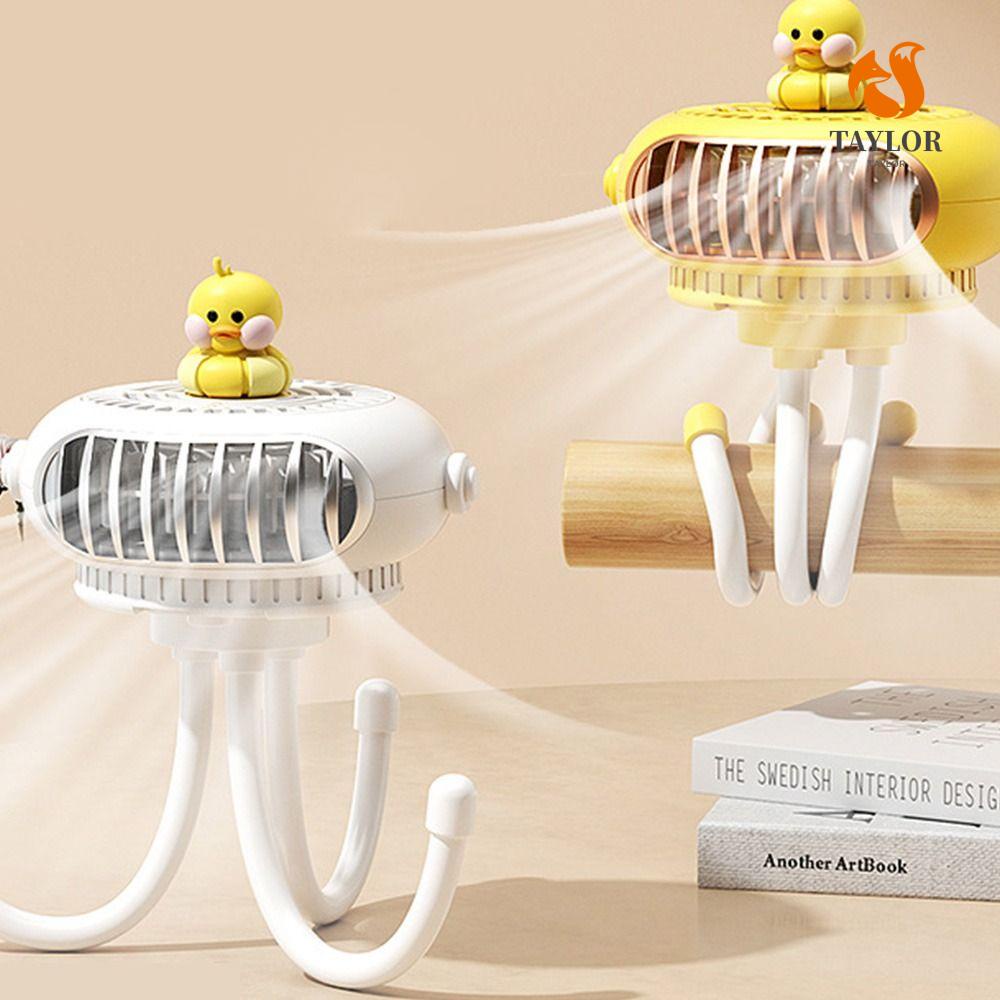 Quạt Điện Usb Cầm Tay Hình Bạch Tuộc TAYLOR1 Có Đèn Ngủ Tiện Dụng