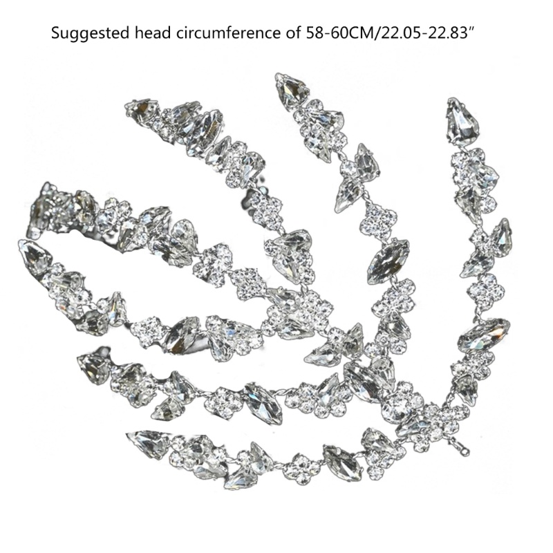 Flgo Vương Miện Đính Kim Cương Pha Lê Nhiều Lớp Lấp Lánh Màu Vàng / Bạc Thanh Lịch Dành Cho Cô Dâu Trong Tiệc Cưới Sup