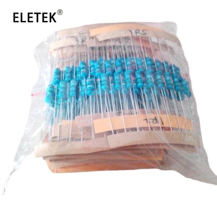 Set 300 Điện Trở Màng Kim Loại 1 / 2w 1% 30Kinds 1-750 Ohm Chuyên Dụng