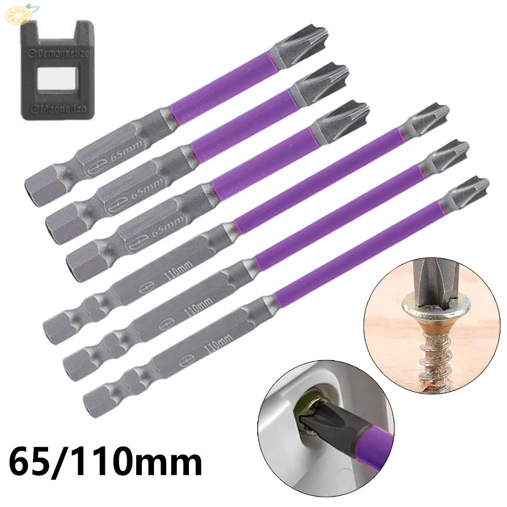 【VARSTR】High Hardness Magnetic Screwdriver Bit Set for FPH2 Socket Switch with Magnetizer