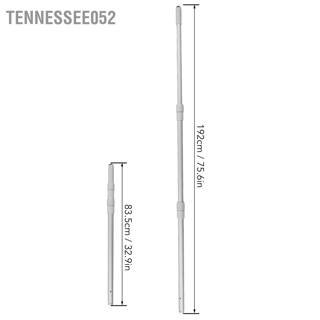 Tennessee052 Bể Bơi Cực Hợp Kim Nhôm Kính Thiên Văn Dày Bụi Thanh Skimming Lưới Kéo Dài 192Cm