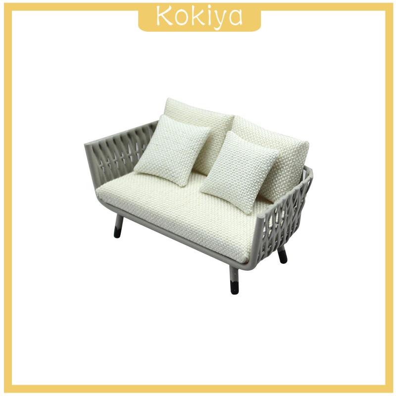 Ghế Sofa Mini Tỉ Lệ 1 / 12 Trang Trí Nhà Búp Bê