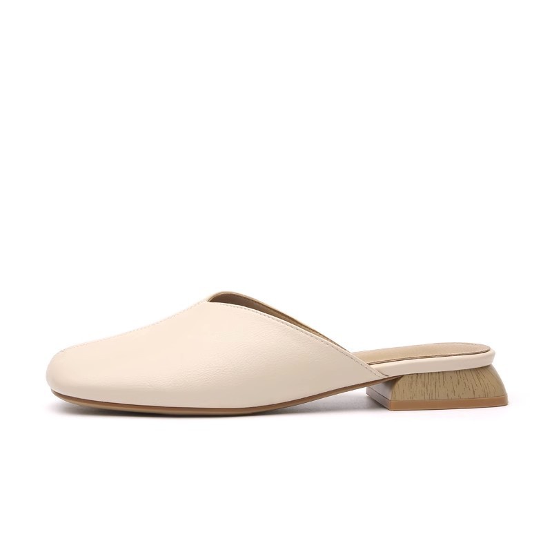 Duoya Giày Lười Đế Phẳng Bít Mũi Bằng Da Mềm Thời Trang Mùa Hè Cho Nữ [Hàng Có Sẵn] Miễn Phí Vận Chuyển