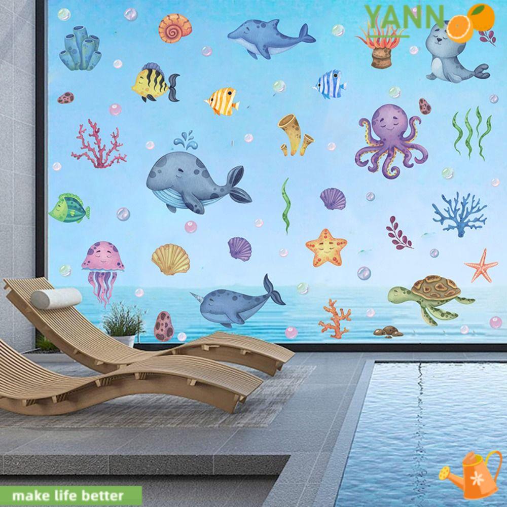 Miếng Dán Tĩnh Điện 1 Hình Bạch Tuộc / Rùa Trang Trí Nhà Cửa