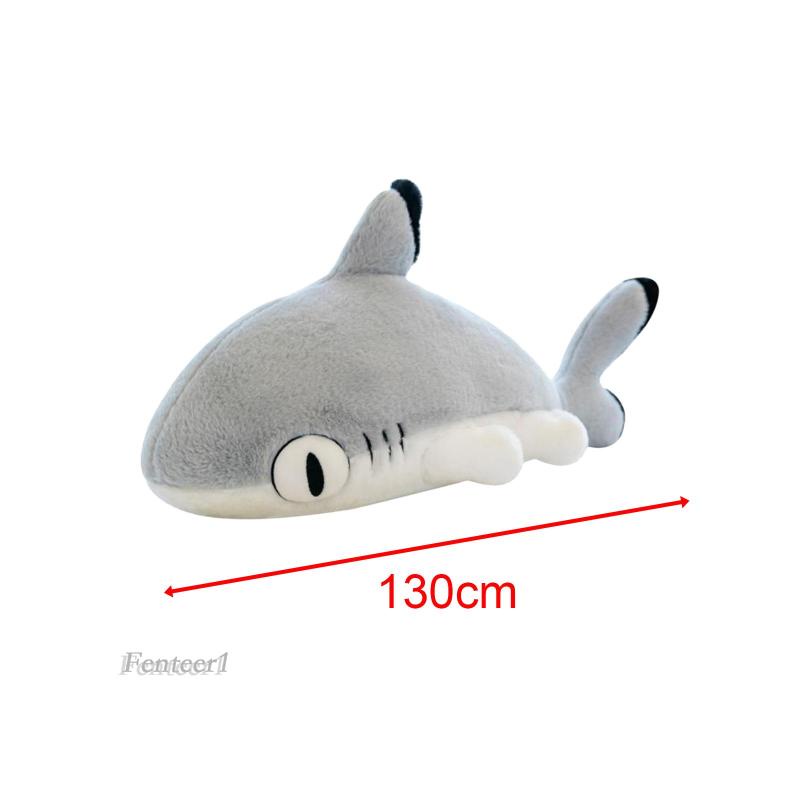 [Fenteer1] Gối Ôm Hình Cá Mập Nhồi Bông Dễ Thương Trang Trí Nhà Cửa Làm Quà Tặng Kỷ Niệm Cho Bé