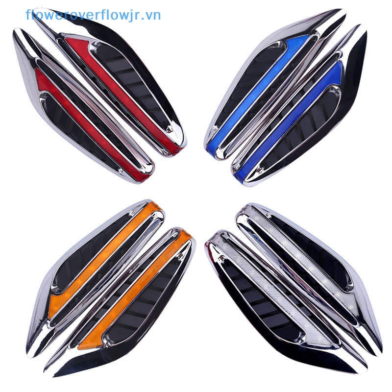 FENDER Cặp 2 Đèn LED Tín Hiệu Xi Nhan Ánh Sáng Trắng / Vàng / Đỏ / Xanh Dương Hình Lưỡi Dao Thông Dụng Cho Xe Hơi