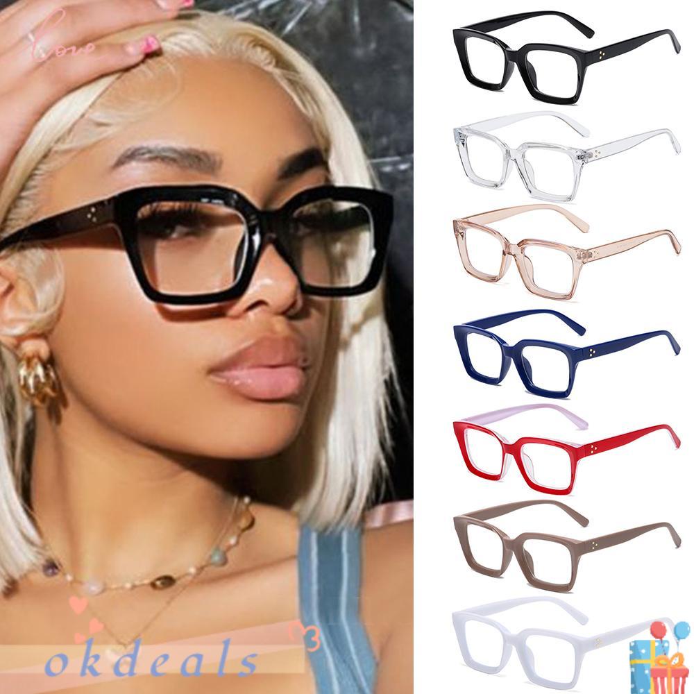 Kính Đọc Sách Chống Ánh Sáng Xanh Hình Vuông Nhỏ Nhắn Cho Nam Và Nữ