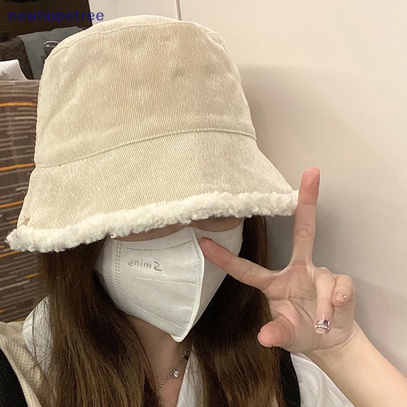 Mũ Bucket Chất Liệu Lông Ấm Áp Thời Trang Cho Nữ