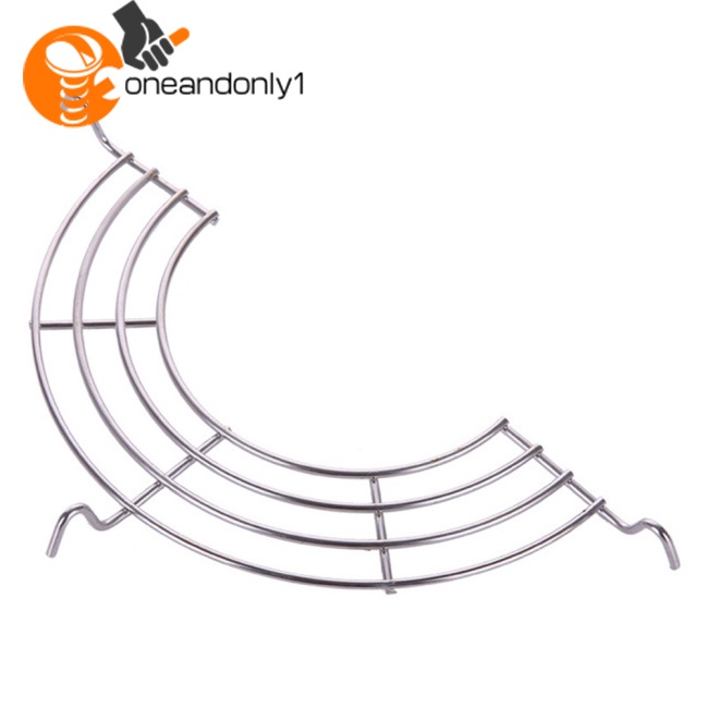 1 Giá Lọc Dầu Bằng Thép Không Gỉ Hình Bán Nguyệt Cách Nhiệt Tiện Dụng Cho Nhà Bếp