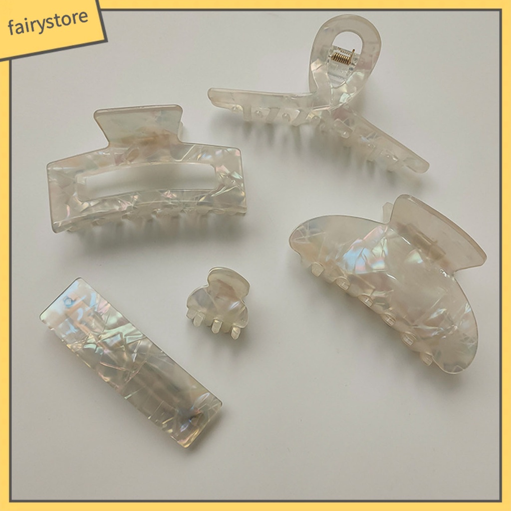 Kẹp Tóc Hình Răng Chéo Nhiều Hình Dạng Màu Sắc Phong Cách Retro