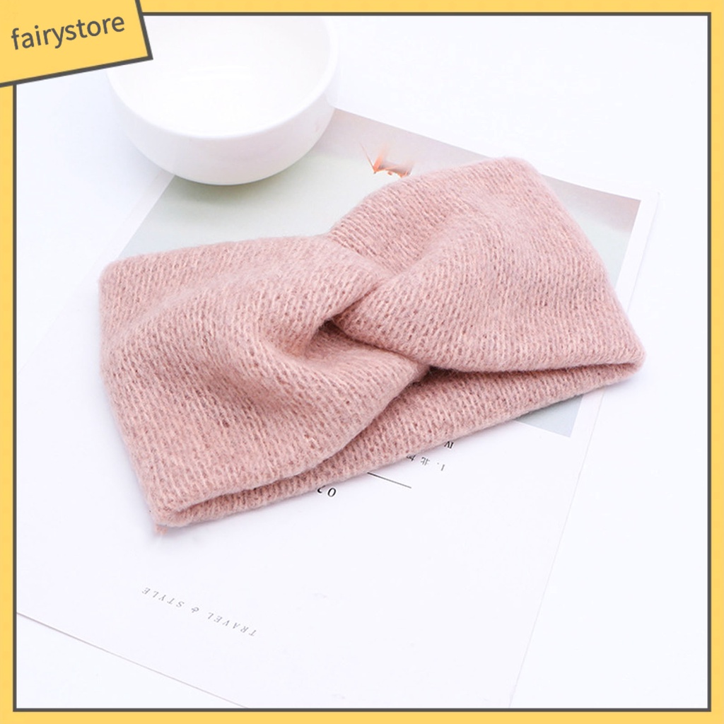 Băng Đô Cài Tóc Đan Chéo Màu Sắc Trơn Thoáng Khí Tiện Dụng Mang Theo Du Lịch Cắm Trại