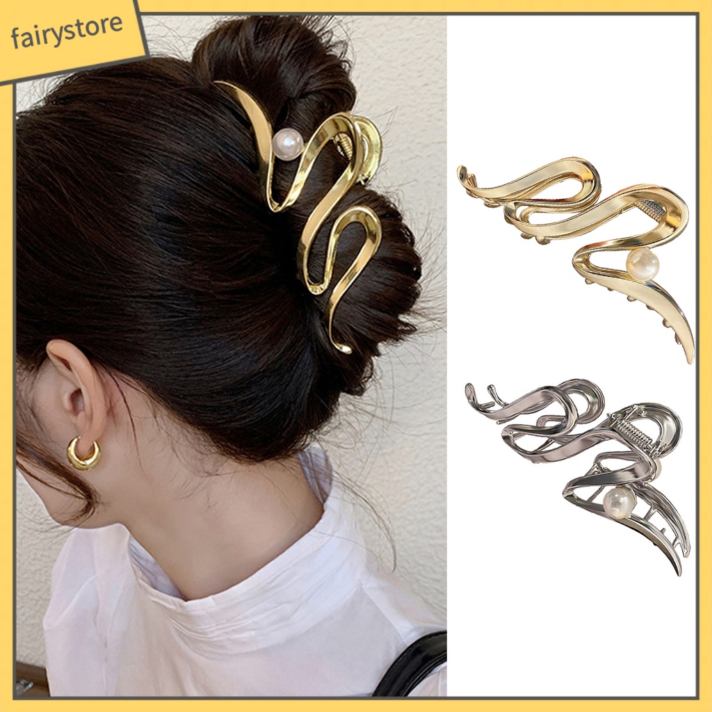 Kẹp Tóc Đính Ngọc Trai Giả Tinh Tế Cho Nữ
