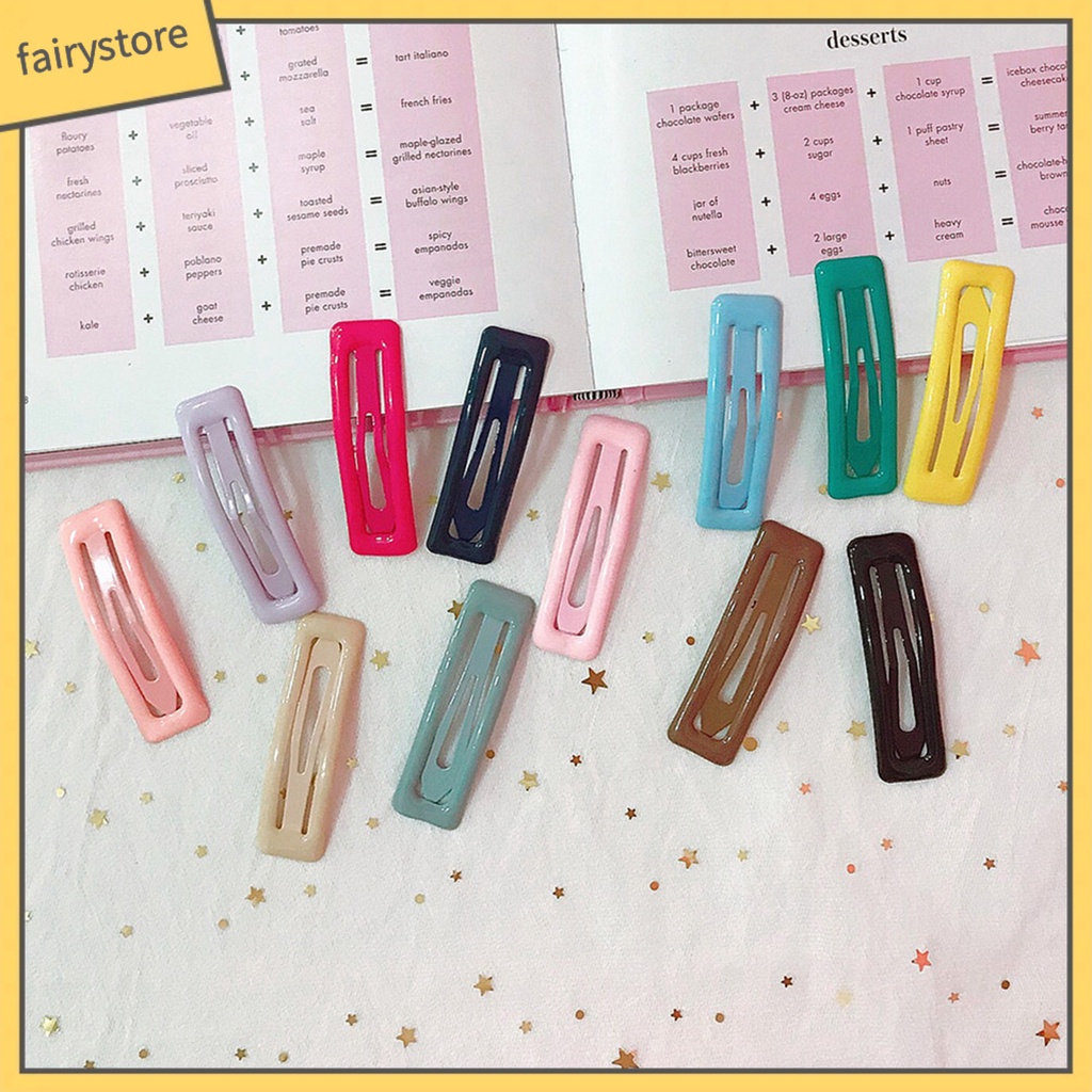 Kẹp Tóc Dạng Bấm Màu Kẹo Thời Trang Cho Nữ