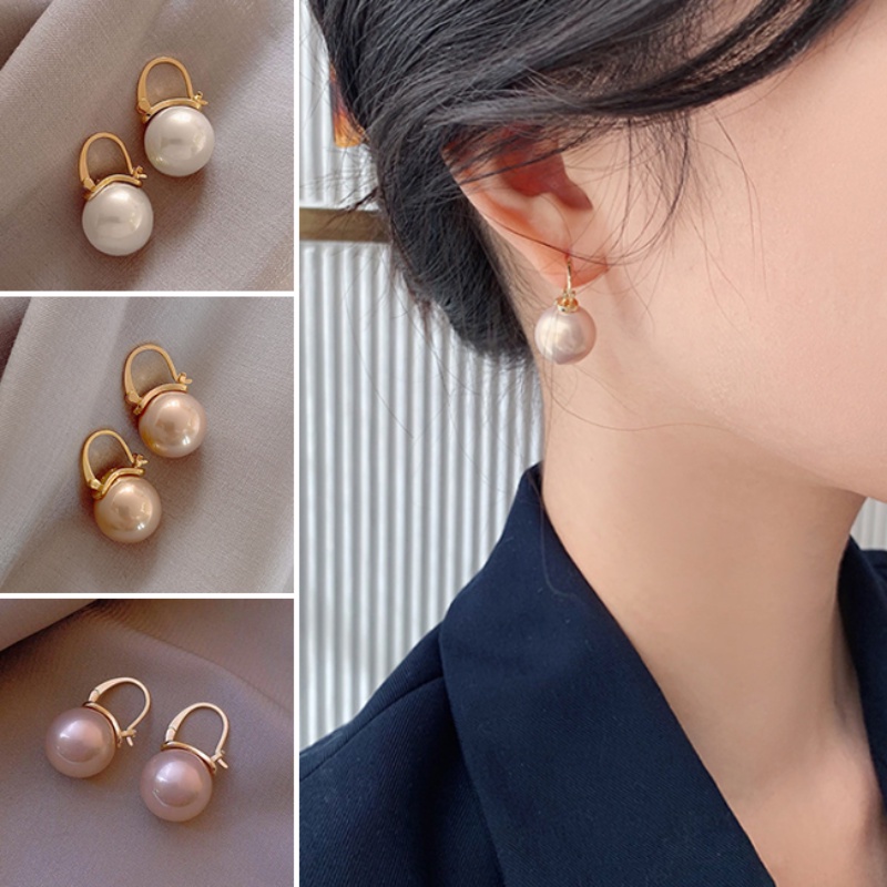 Đôi Khuyên Tai Dài Đính Ngọc Trai Thời Trang Cho Nữ