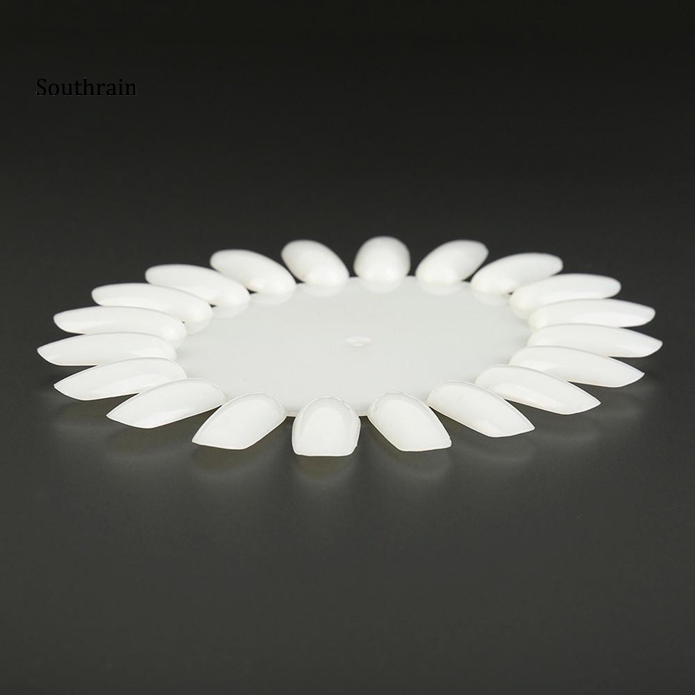 Khay Tròn 20 Màu Trưng Bày Móng Tay Giả Bằng Nhựa Acrylic