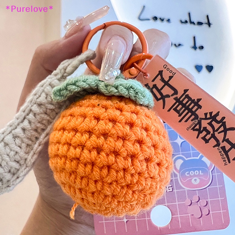 Móc Chìa Khóa Xe Hơi / Túi Xách Đan Tay Hạnh Phúc Thời Trang Cho Cặp Đôi Mới