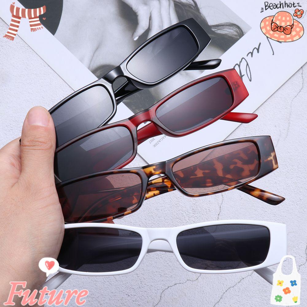 Kính Mát Gọng Nhỏ Hình Chữ Nhật Phong Cách Vintage Thời Trang