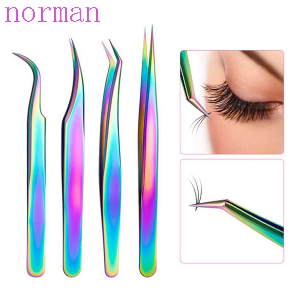 Nhíp Inox Gắp Lông Mi / Lông Mày Trang Điểm Chuyên Nghiệp NORMAN