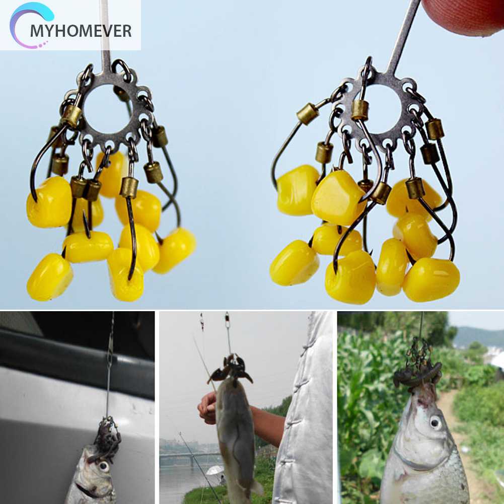 Set 2 Lưỡi Câu Cá Bằng Thép Cacbon Chất Lượng Cao #8