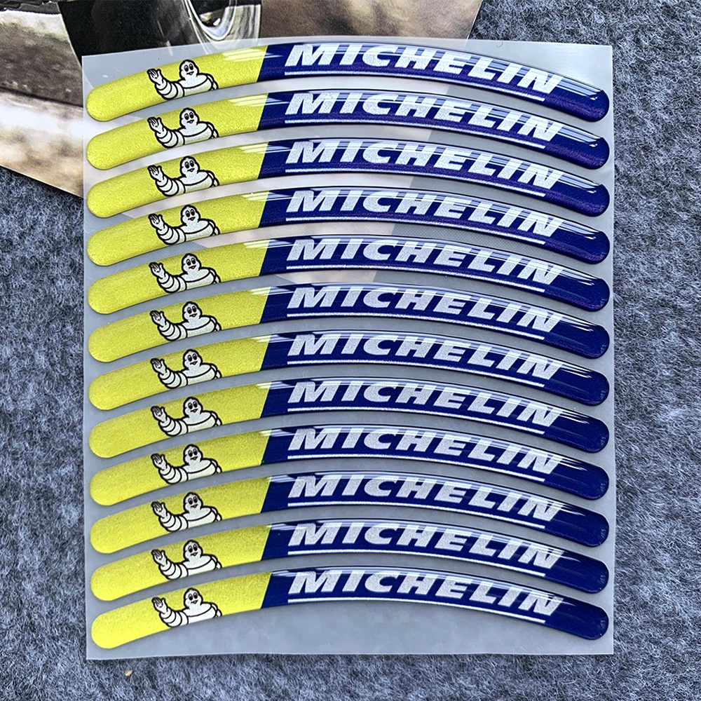 Sticker Dán Trang Trí Bánh Xe Mô Tô Michelin Honda Click125i Click 150i