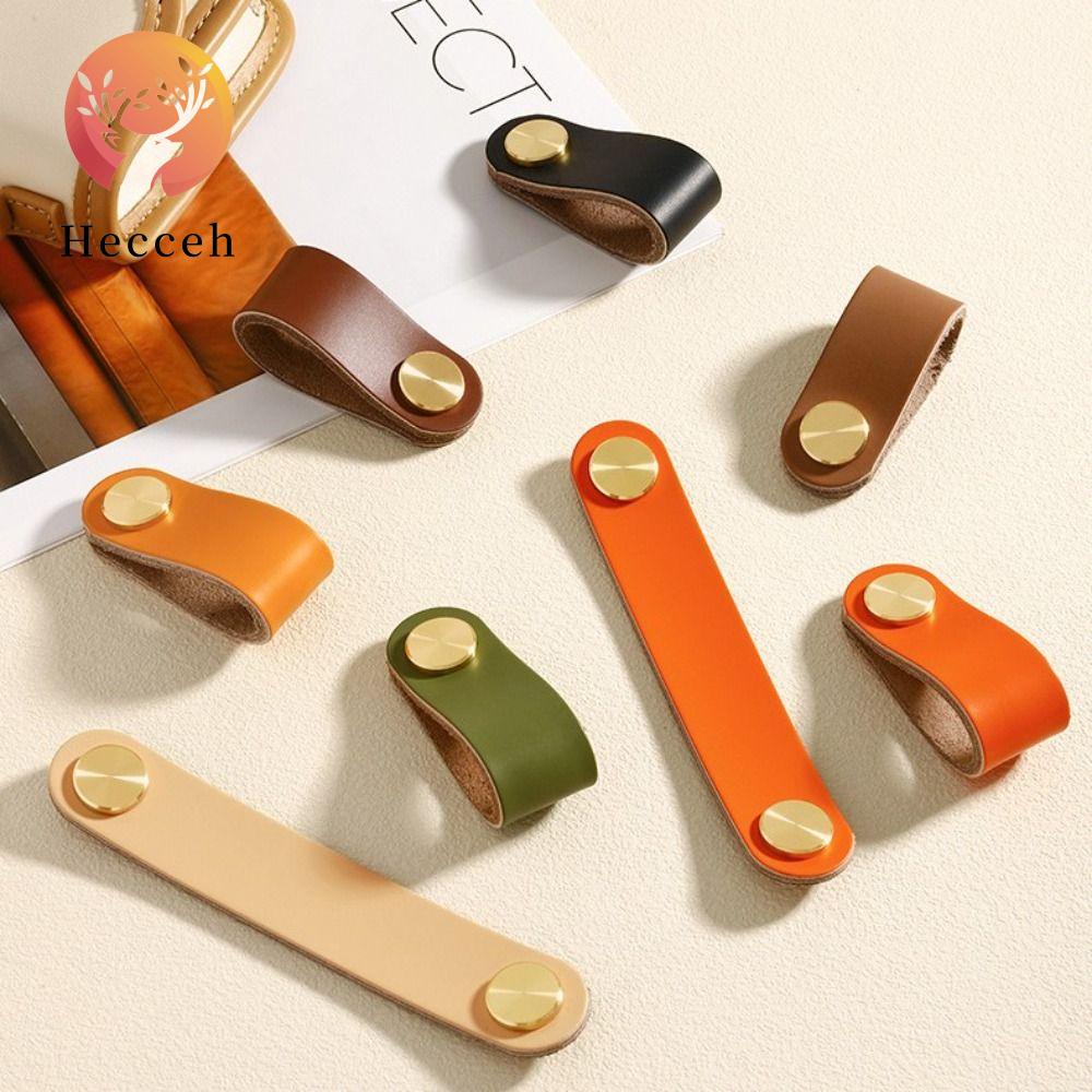 Set 2 Tay Nắm Cửa Chất Liệu Da