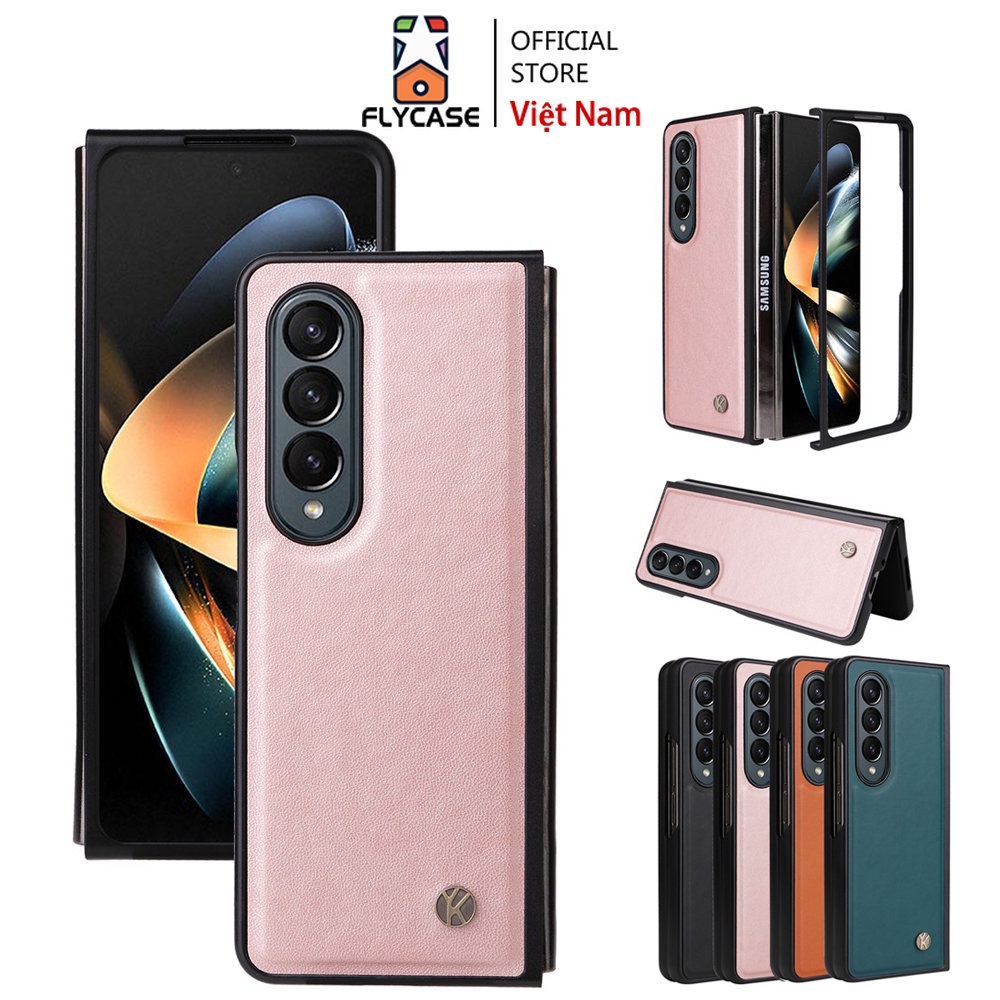 Ốp lưng Bao Da điện Thoại FLYCASE Nắp Lật Chống Sốc Cho Samsung Galaxy Z Fold 3 / Z Fold 4 5G