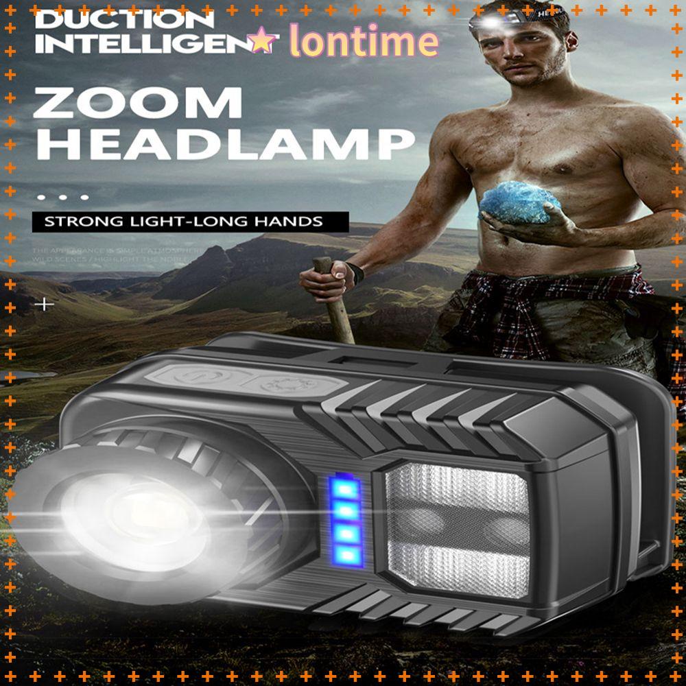 Đèn Led Đeo Đầu LONTIME XPG + COB Có Thể Xoay Tiện Dụng Chất Lượng Cao