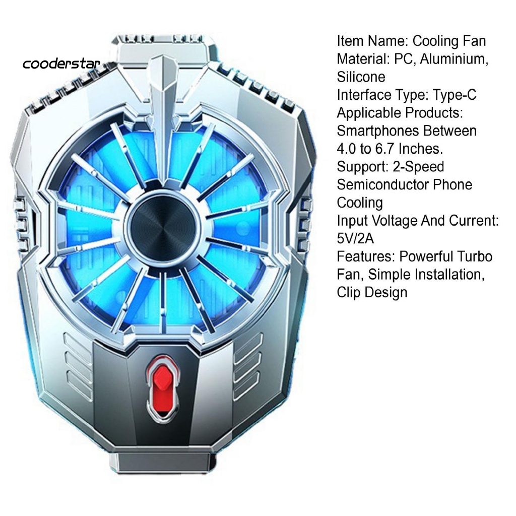 Phụ Kiện Tản Nhiệt Cổng Type-C Cho Điện Thoại Di Động Tiện Dụng